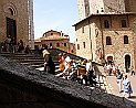 Beerdigung am Duomo San-Gimignano