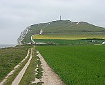 Rückblick zum Mont d'Hubert Escalles Rückblick zum Mont d'Hubert, Escalles