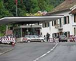 Zollstation France-Schweiz vor Vallorbe Waadt