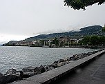 Regen am Genfer See bei Vevey
