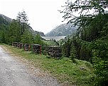 Alte Passtraße Staumauer Lac-des Toules Alte Pass-Straße und Staumauer des Lac-des Toules