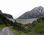 Alte Passtraße Staumauer Lac-des Toules