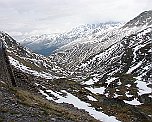 Straße zum Col-du-Grand-Saint-Bernard