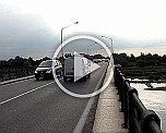 Brücke über Fluß Sesia nach Vercelli