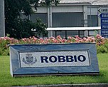Ortsschild Robbio Lombardei