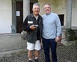 François Timo Abbazia di Sant'Albino Hospitalero Timo mit François Abbazia di Sant'Albino bei Mortara