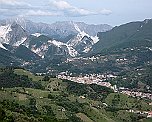 Marmorbrüche Carrara Toskana Mormors-Steinbrüche bei Carrara in der Toskana